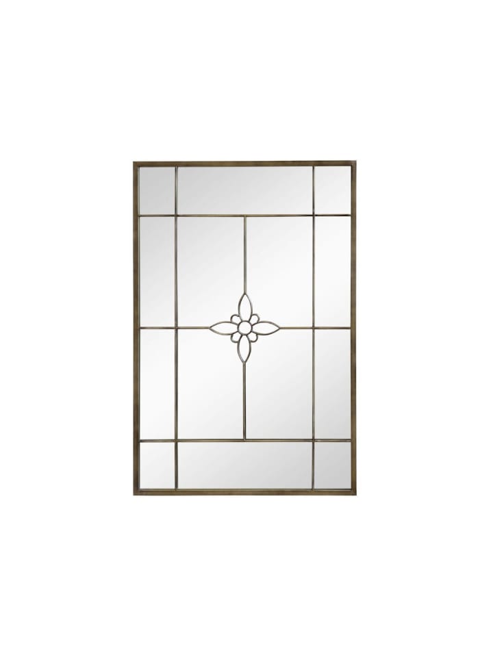 Chic Antique Spiegel mit Blumein metallisch günstig kaufen L