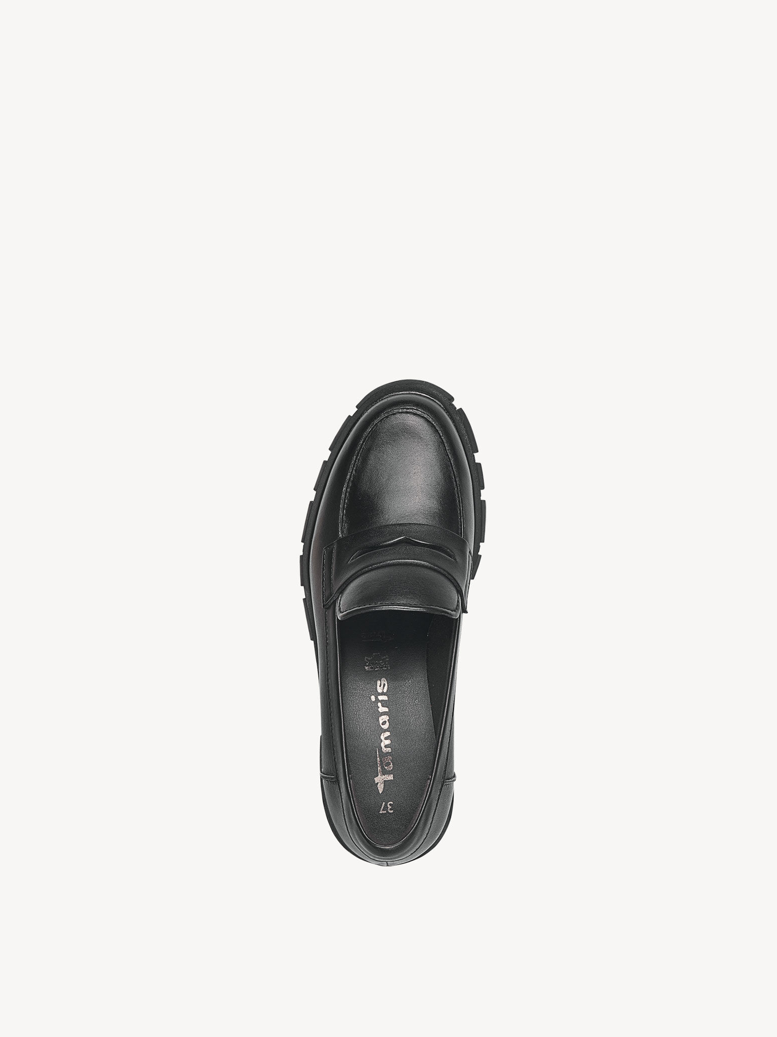 Slipper en cuir - noir