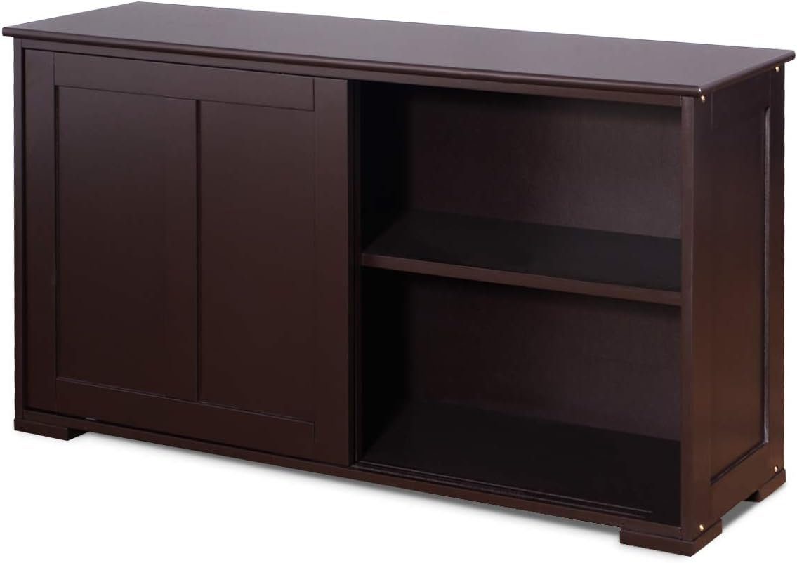 KOMFOTTEU Sideboard Küchenschrank Wohnzimmerregel, Farbewahl, (Braun)