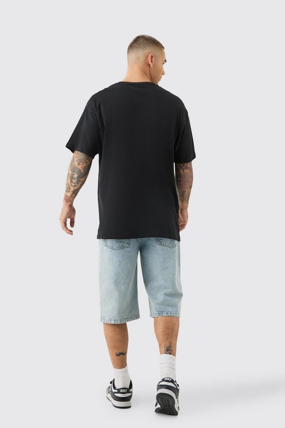 Oversize T-Shirt mit lizenziertem Corvette-Print