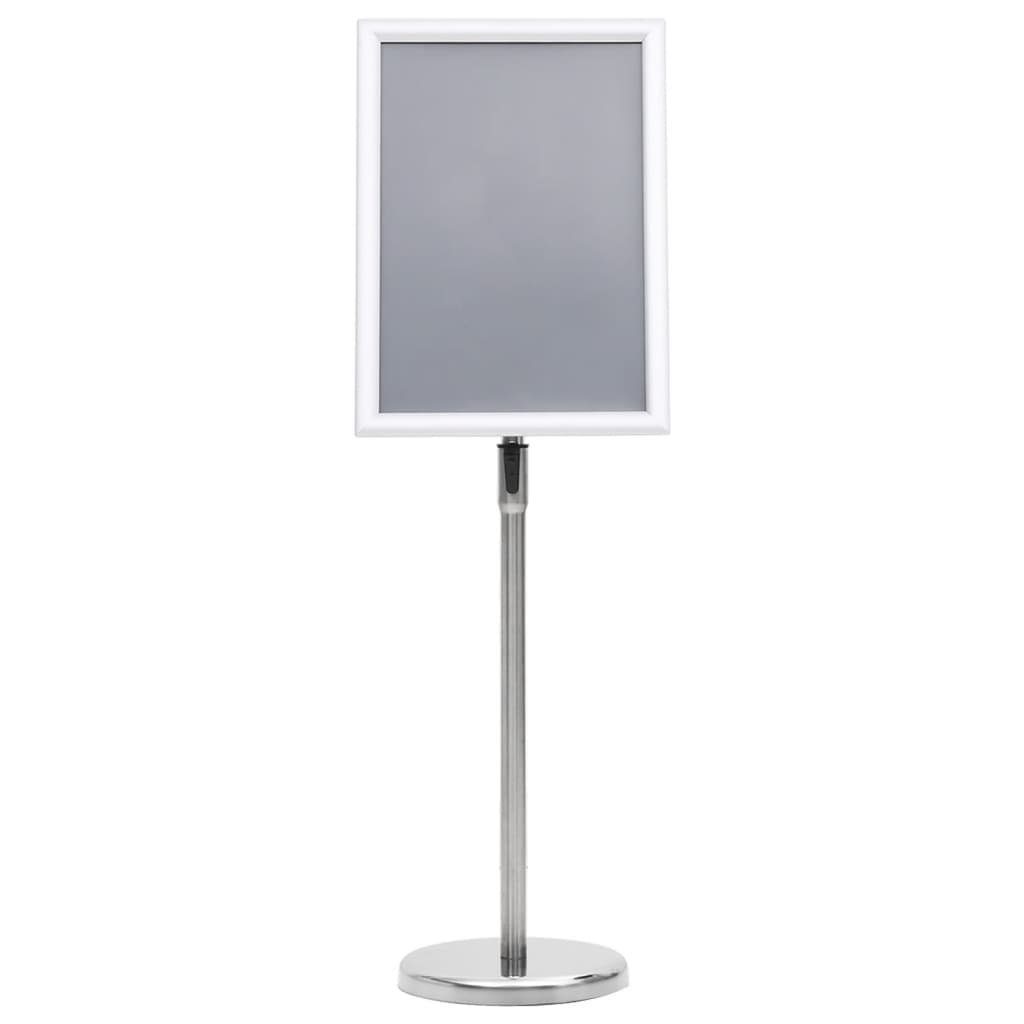 vidaXL Tafel A3-Plakatständer Silbern Aluminiumlegierung