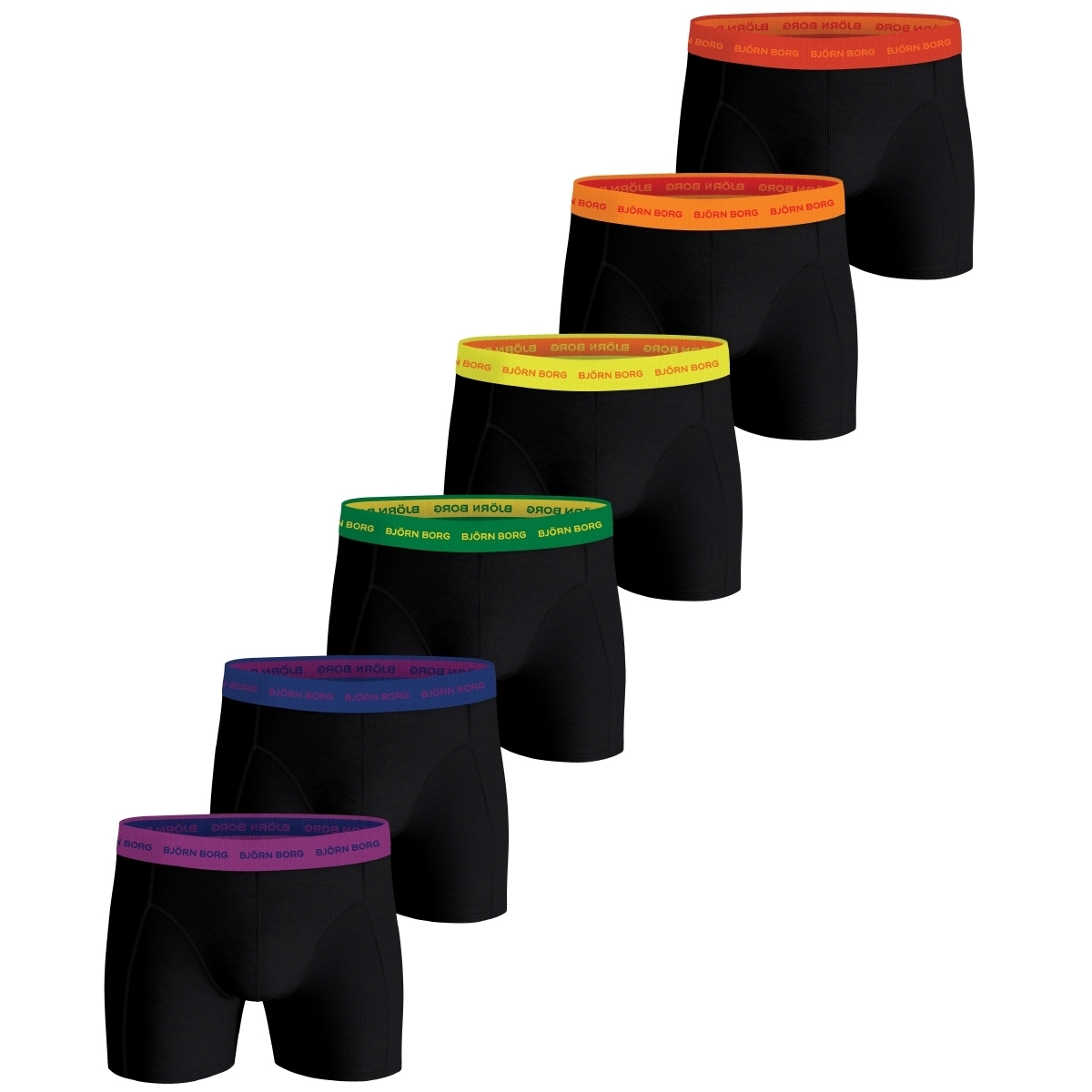 Björn Borg Essential Boxer 6er Pack Boxershorts schwarz