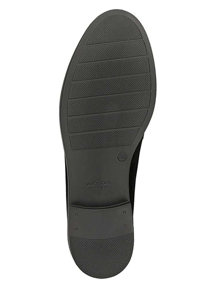 Wojas Leder-Mokassins in Schwarz günstig kaufen