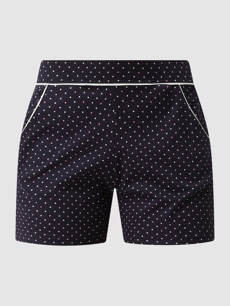 Pyjama-Hose mit elastischem Bund in marineblau