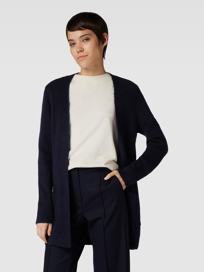Cardigan mit Eingrifftaschen in dunkelblau