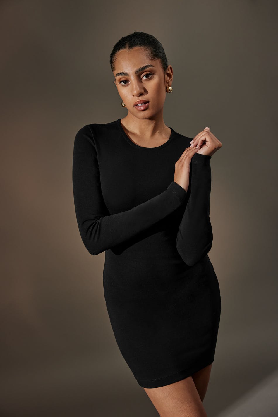 Mini open back dress