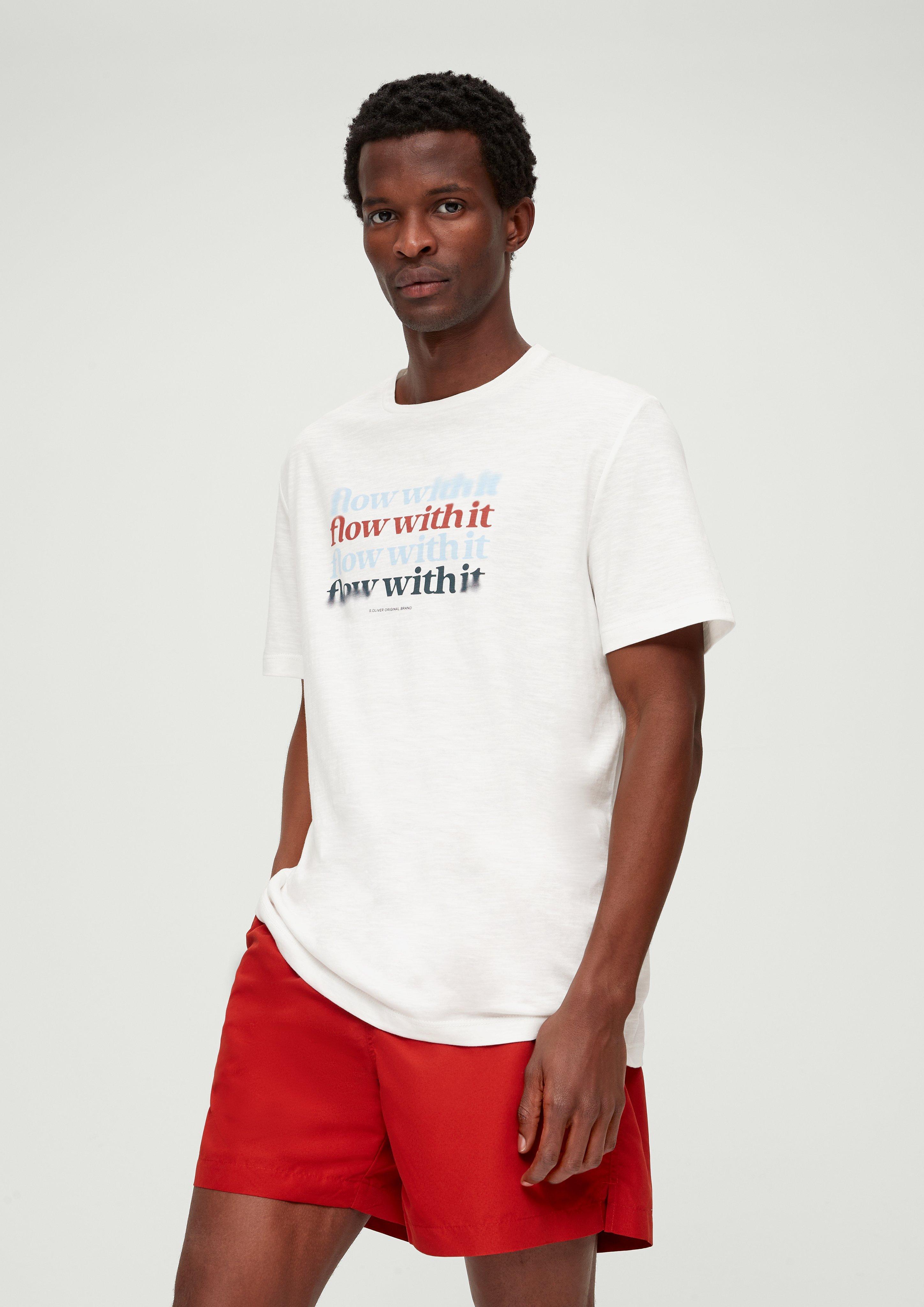 T-Shirt mit Frontprint  2131554-01D1