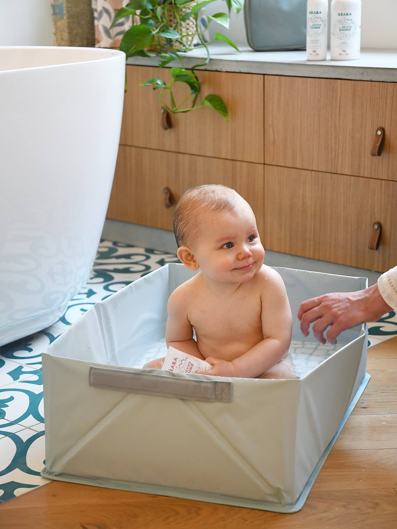 Beaba Faltbare Baby Badewanne POP UP CAMELEO BEABA - blau