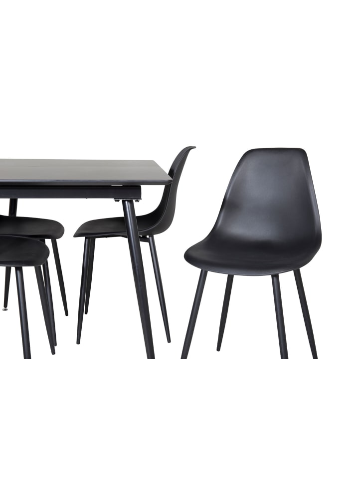 ebuy24 Essgruppe Silar 16 (5-teilig) Schwarz 90 x 120 cm günstig kaufen onesize
