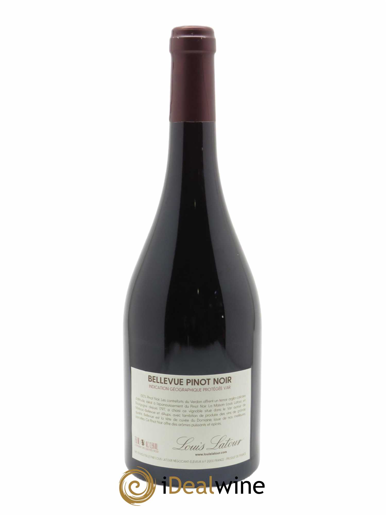 IGP Pays du Var (Vin de Pays du Var) Domaine de Valmoissine Bellevue Pinot Noir Louis Latour  2020 - Lot de 1 Bouteille