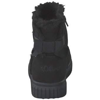 s.Oliver Zebra Winter Boots in schwarz