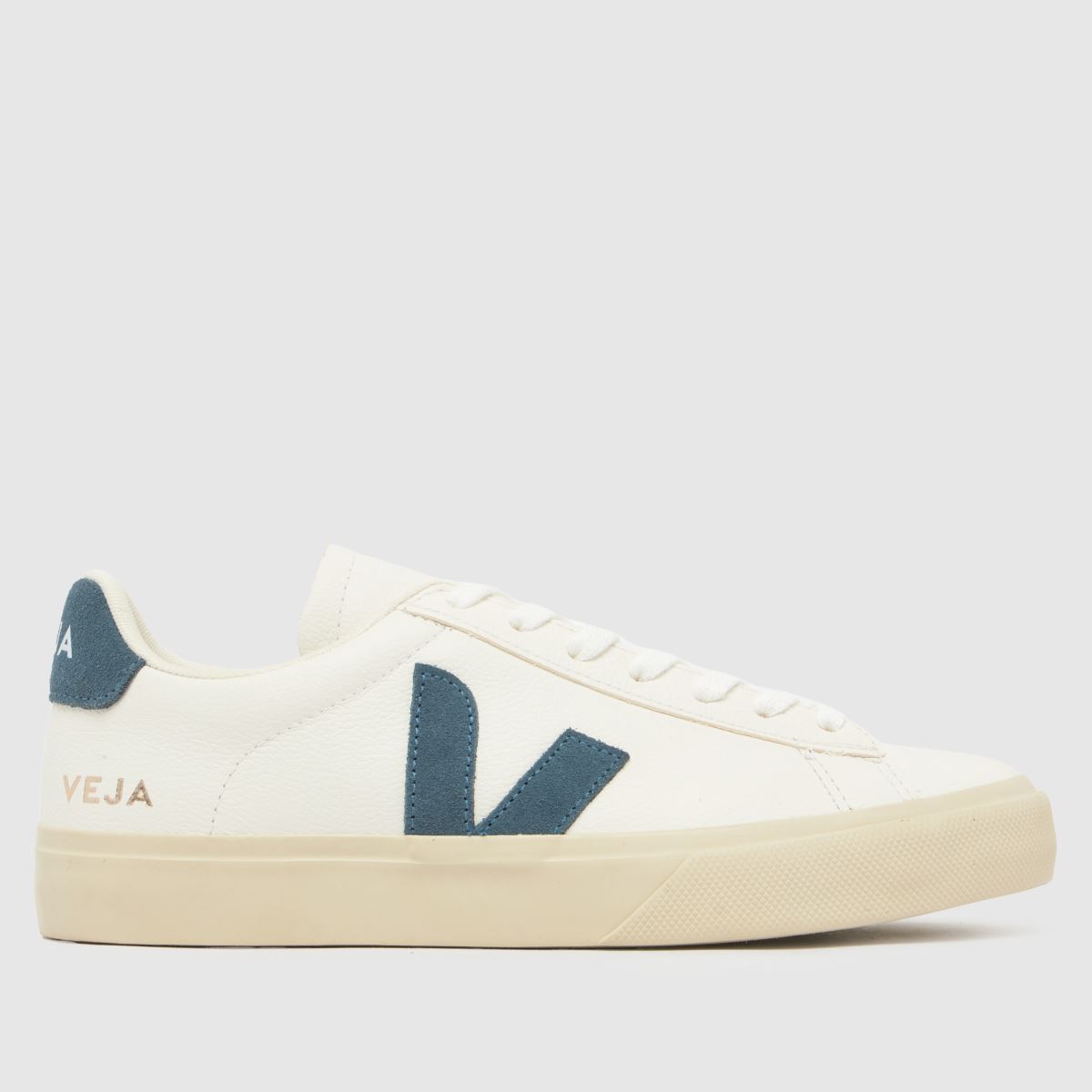 VEJA campo trainers i vitt och blått