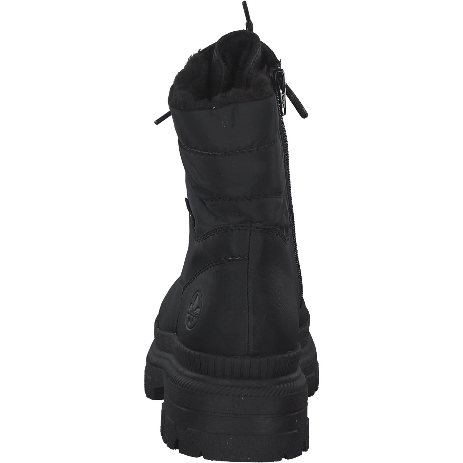 Rieker Y9331, Schnürstiefel, Damen, schwarz/schwarz