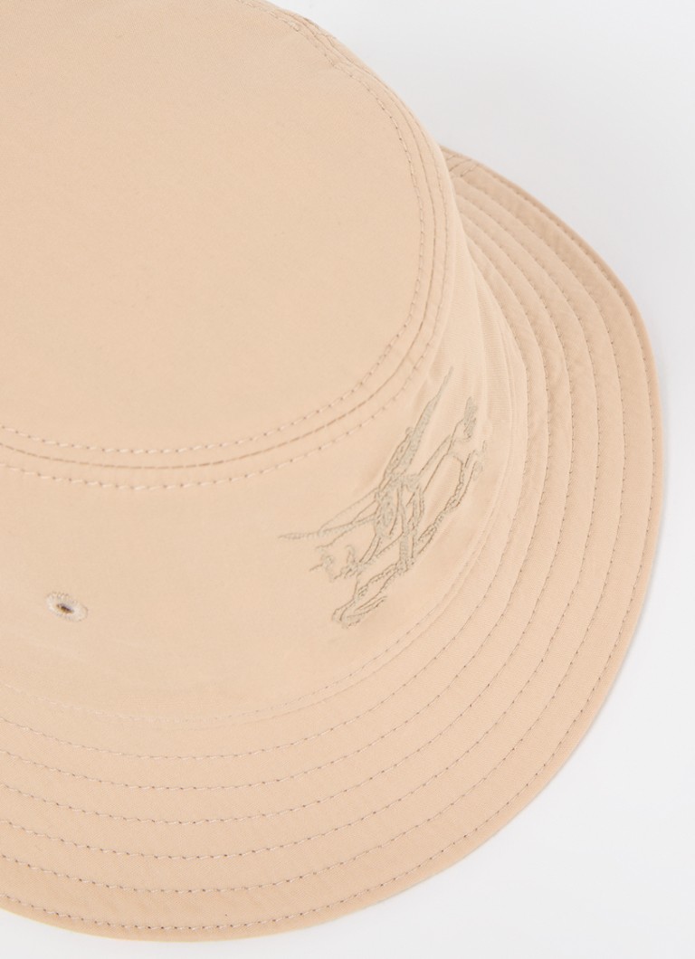 Pălărie tip găleată Burberry cu logo brodat