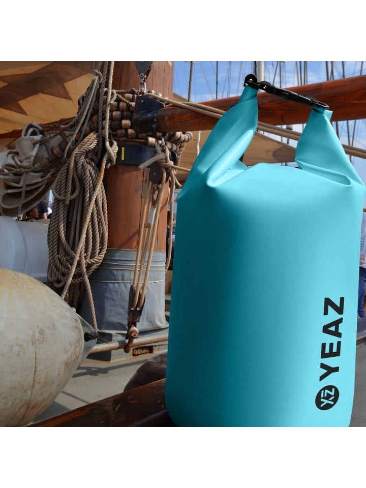 YEAZ ISAR Wasserfester Packsack 10L in hellblau günstig kaufen 10 L