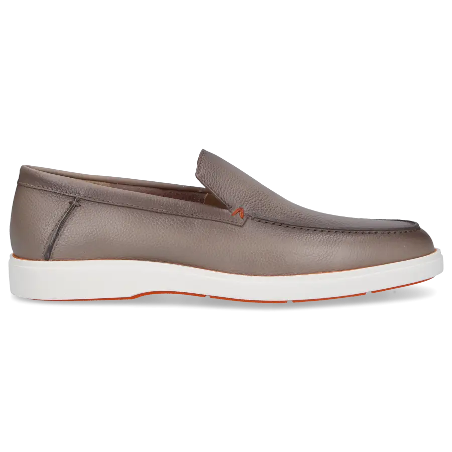 Santoni - Loafer 17824 Veloursleder - grau