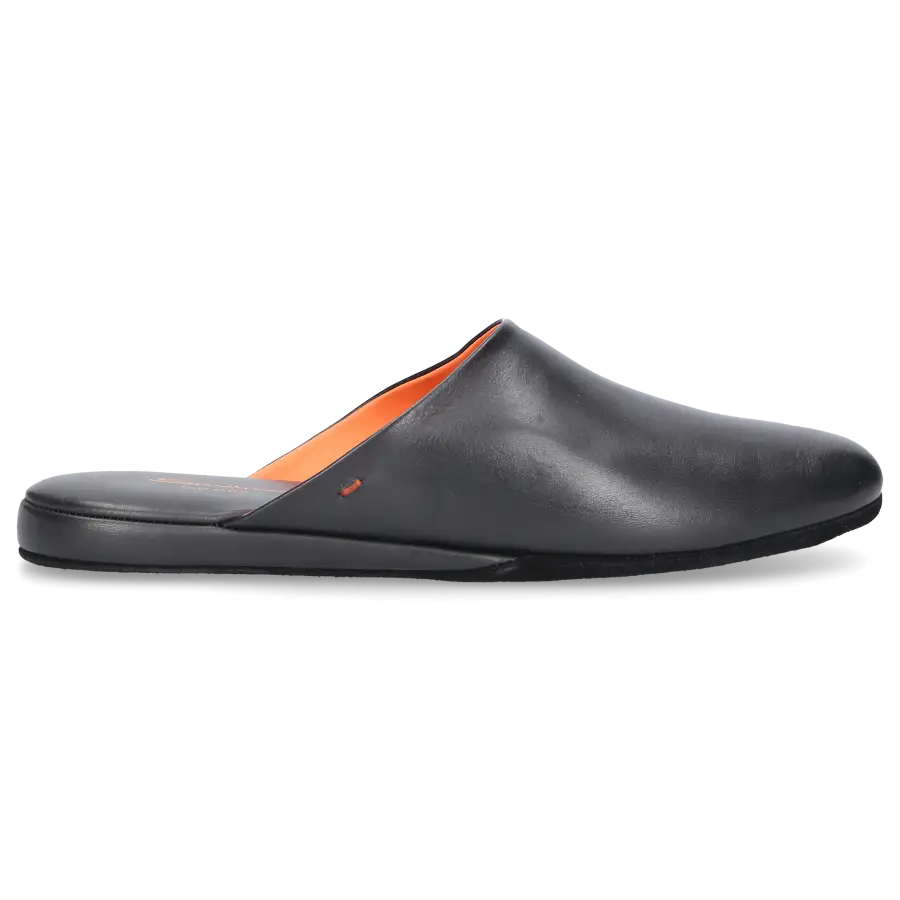 Santoni - Hausschuhe A1644 Kalbsleder - schwarz