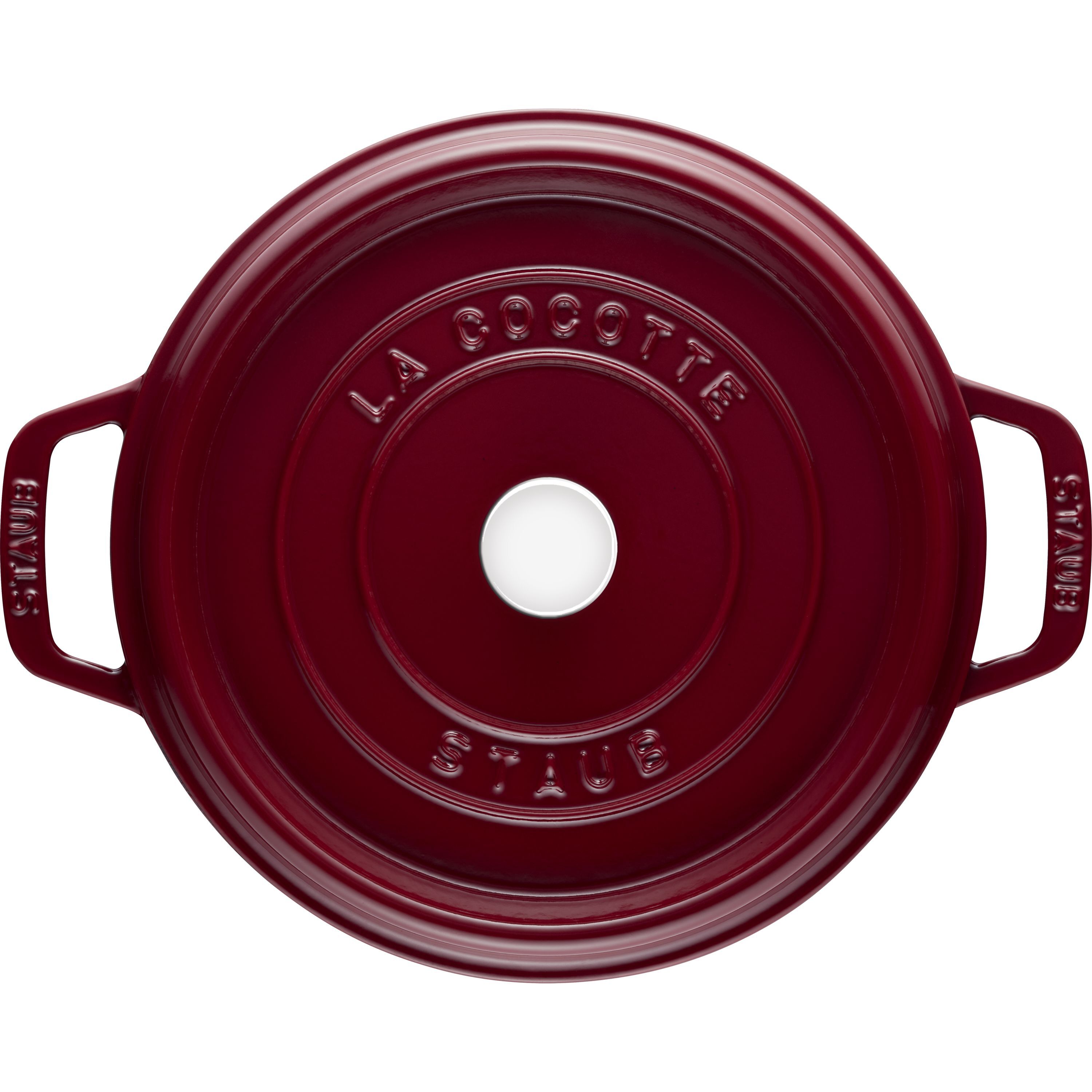 Cocotte 26 cm, rund, Bordeaux, Gusseisen