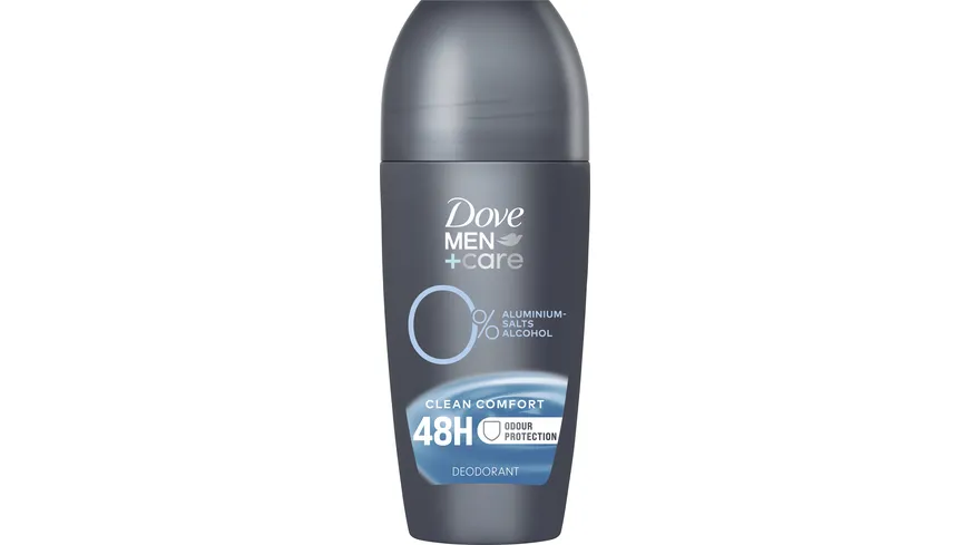 Dove Men+Care Deo Roll-On Clean Comfort ohne Alkohol/Aluminiumsalze 50 ml 50 ml