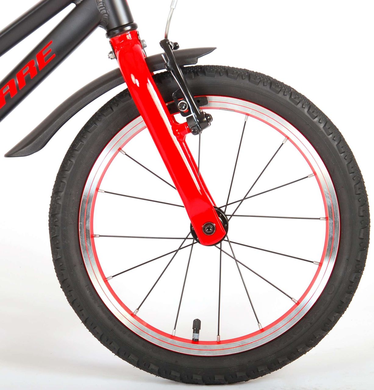 Volare Blaster Kinderfahrrad - Jungen - 16 Zoll - Schwarz/Rot - Prime Collection