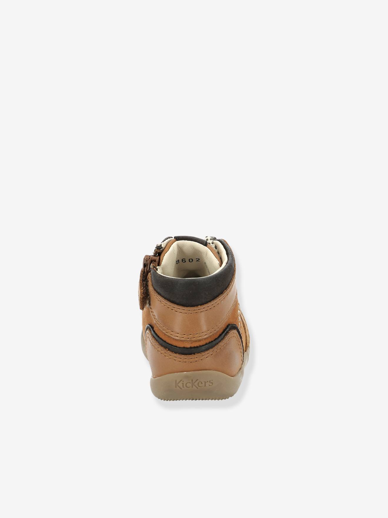 Bottillons bébé Bins Mountain KICKERS® 1ers pas caramel