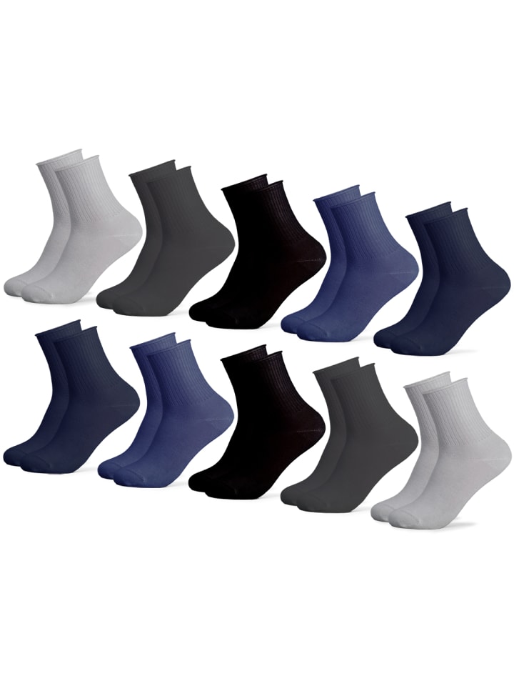 Occulto 10er Pack Diabetikersocken Velano in BlauMix günstig kaufen