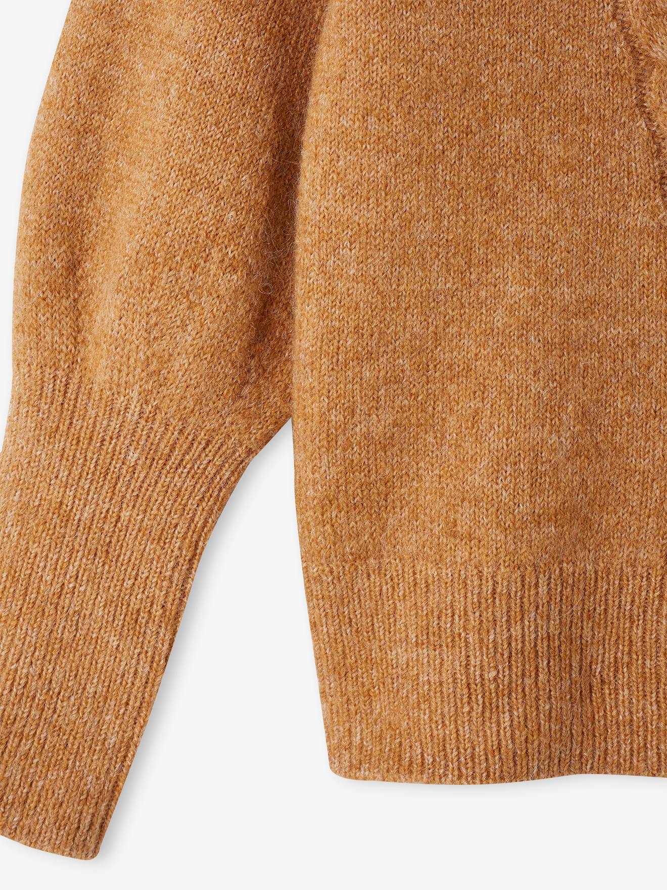 Vertbaudet Mädchen Pullover mit Zopfmuster - bronze