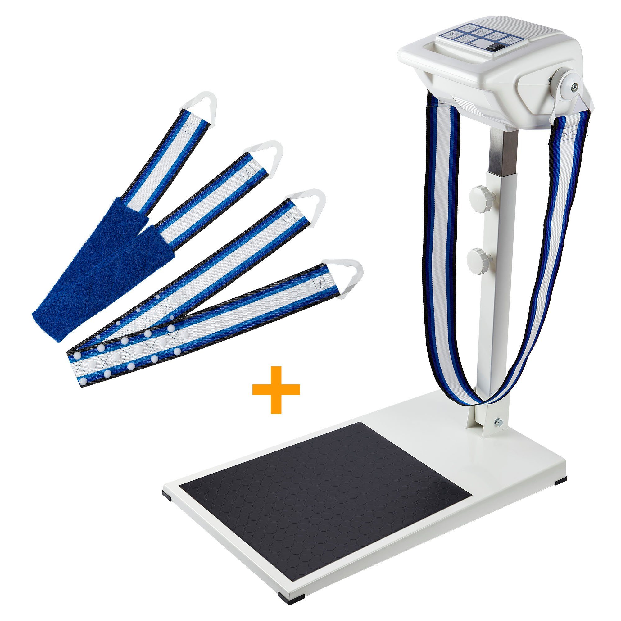 MASPO Bandmassagegerät MASPO Topfit 3000 PROFI Bandmassagegerät inkl. Normal-Bürsten-, (3-tlg)