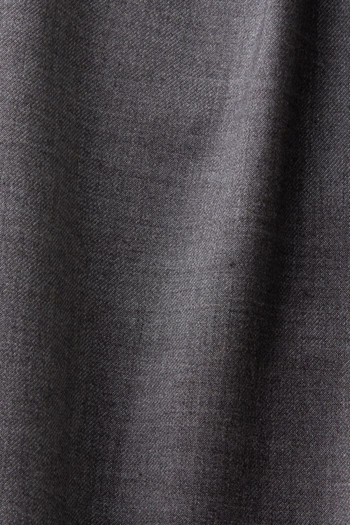 Plisseehose mit weitem Bein und hohem Bund