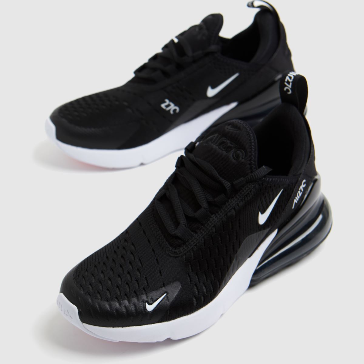 Nike fekete-fehér Air Max 270 gyerek cipők