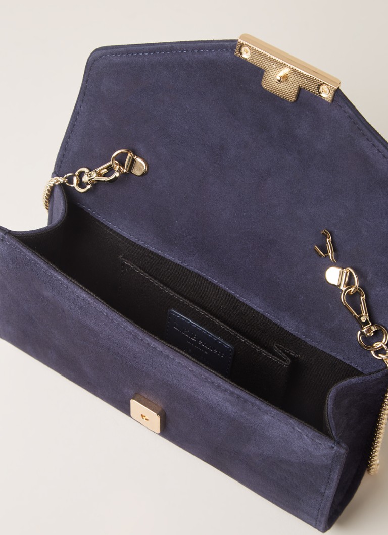 LKBennett Lucy suede clutch