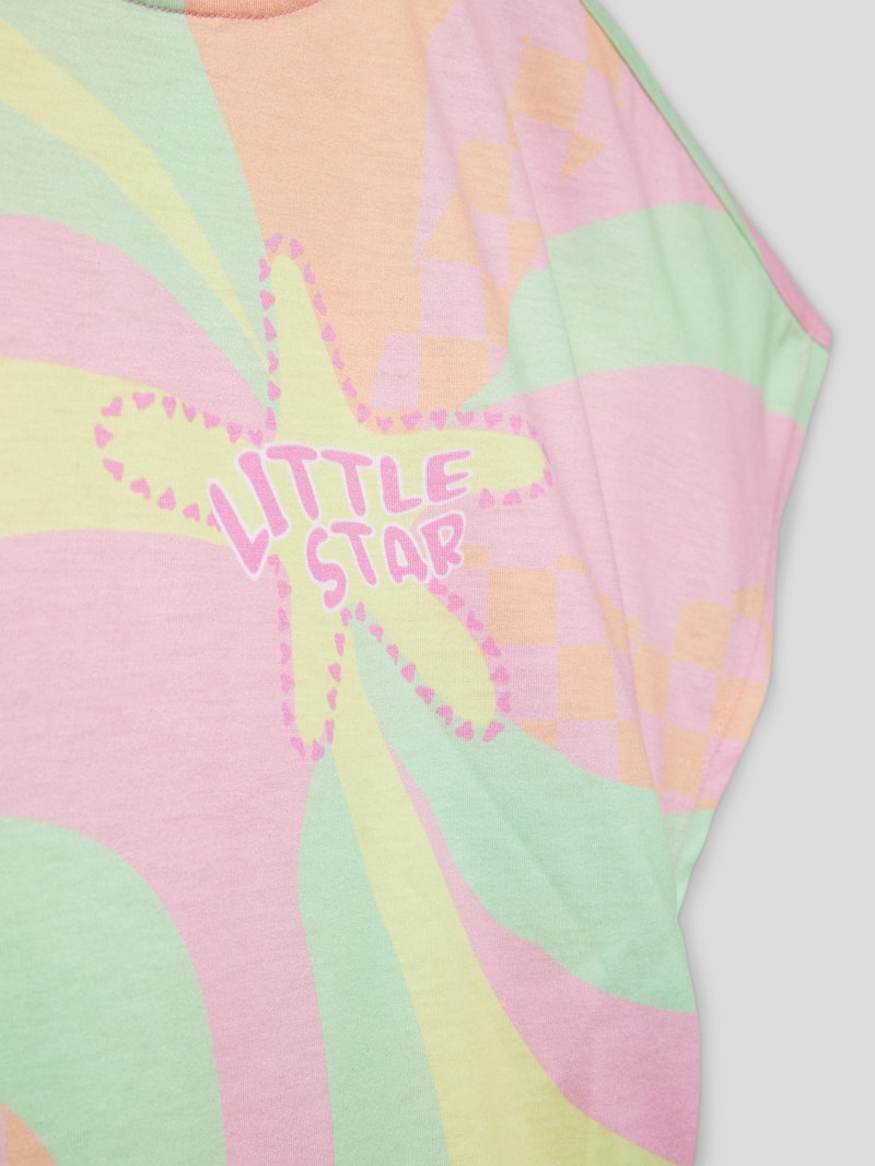 T-Shirt mit Statement-Print in rosa