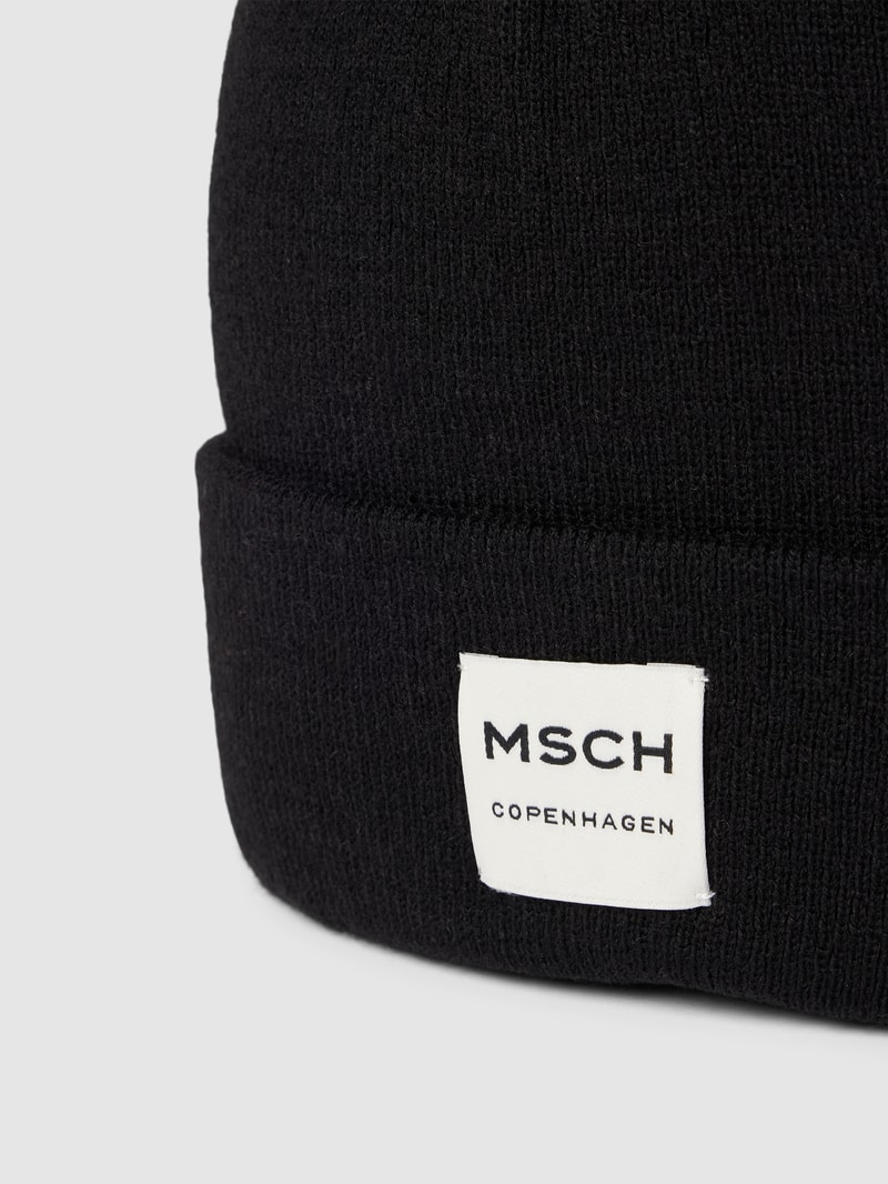 Beanie aus Woll-Mix Modell 'MOJO' in schwarz