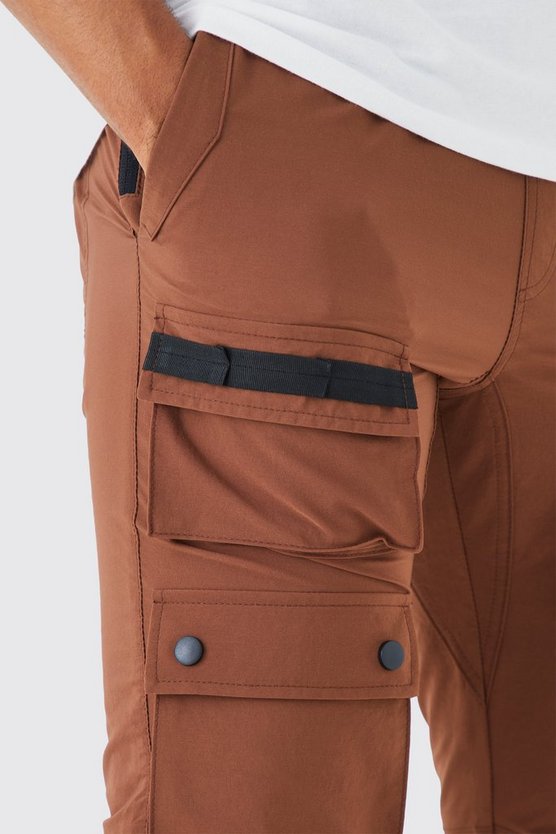 Slim-Fit Cargo-Hose mit elastischem Bund