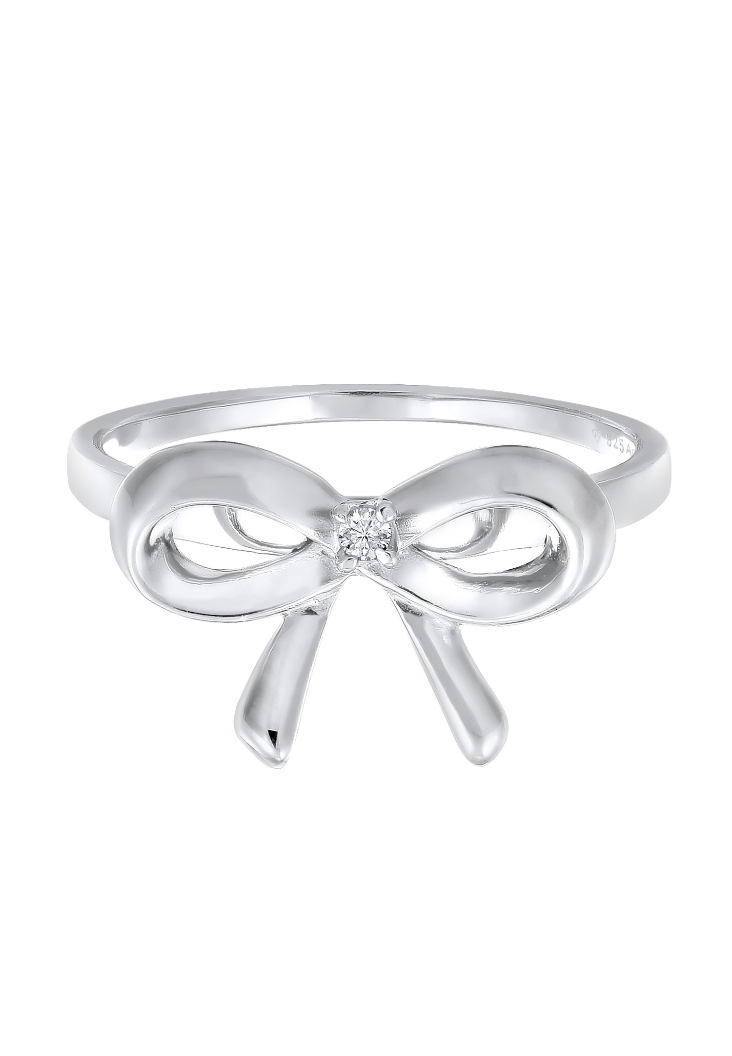 Elli DIAMONDS Ženska moderna mašna s dijamantom (0,015 ct.) od 925 sterling srebra