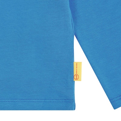 T-Shirt langarm, mittelblau