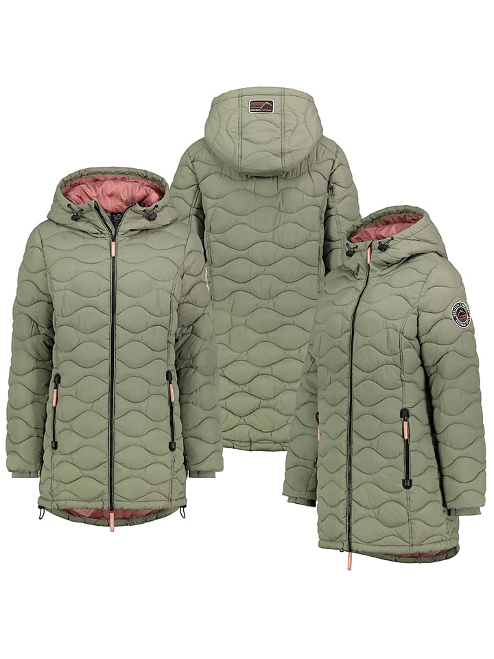 Sublevel Steppmantel in Khaki günstig kaufen