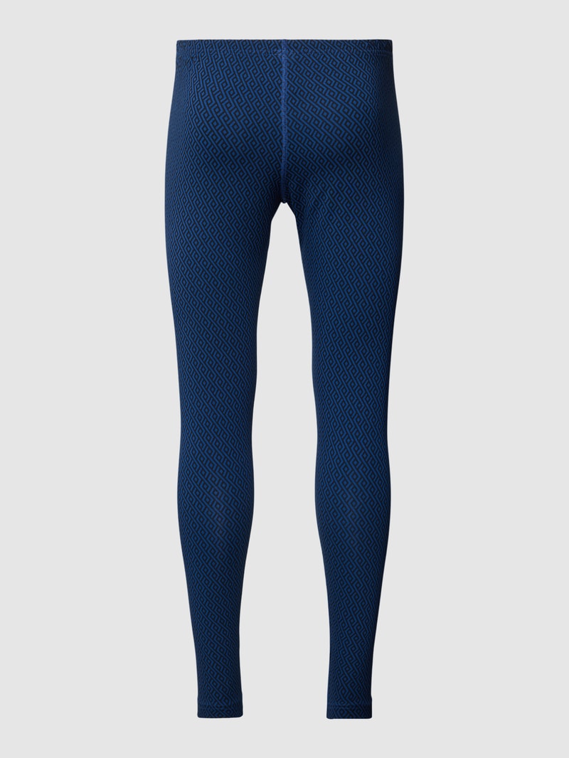 Leggings mit Allover-Muster Modell 'X-LASTIC' in blau