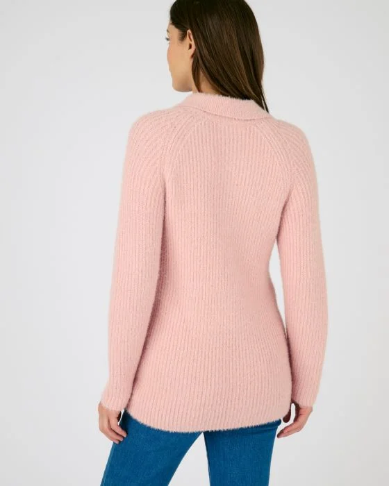 Pull en maille poilue