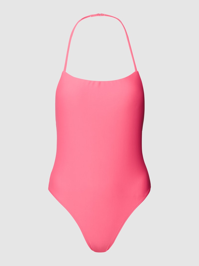 Badeanzug mit Stretch-Anteil in pink