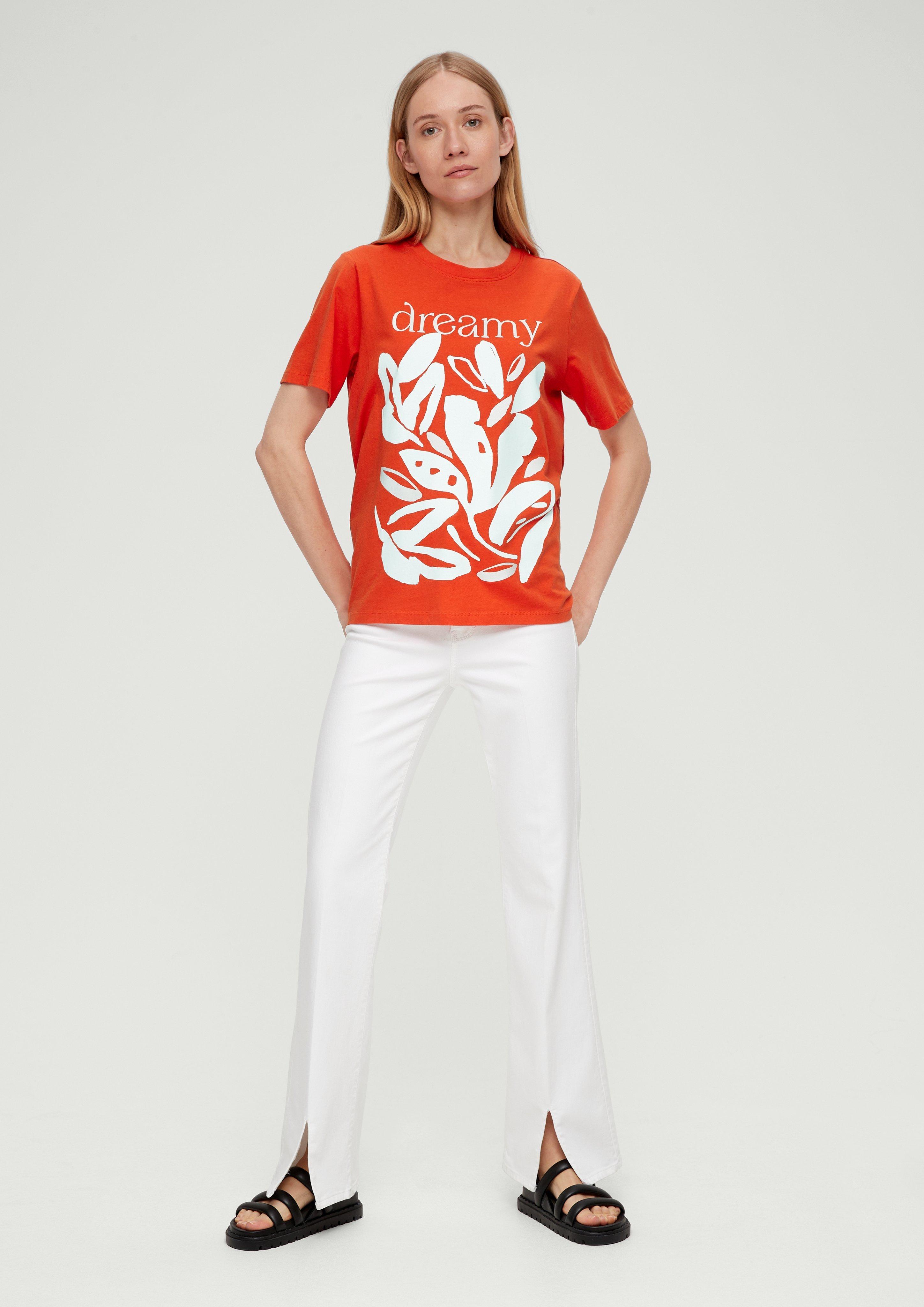 Baumwollshirt mit Frontprint  2133136-25D1