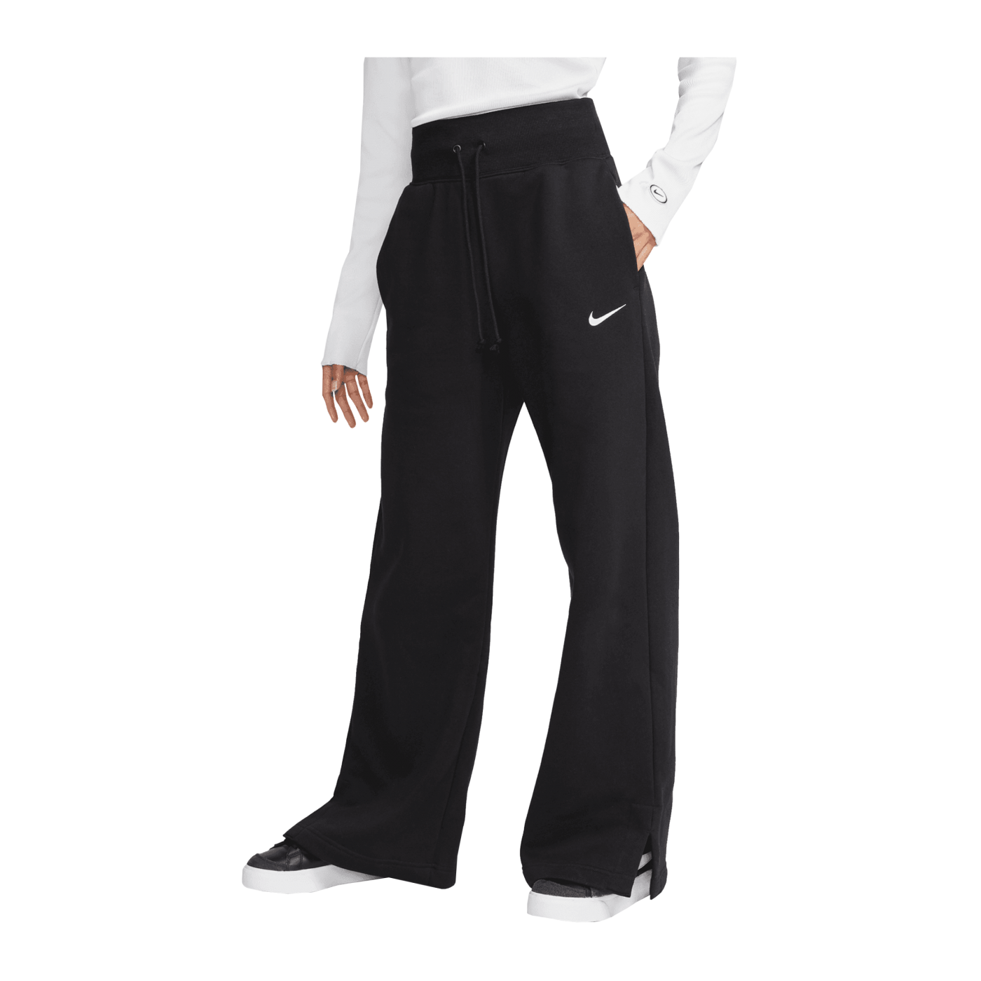 Nike Phoenix Fleece Jogginghose Damen Schwarz F010