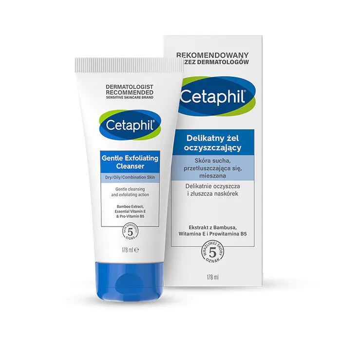 Cetaphil švelnus veido valomasis gelis su šveitikliu