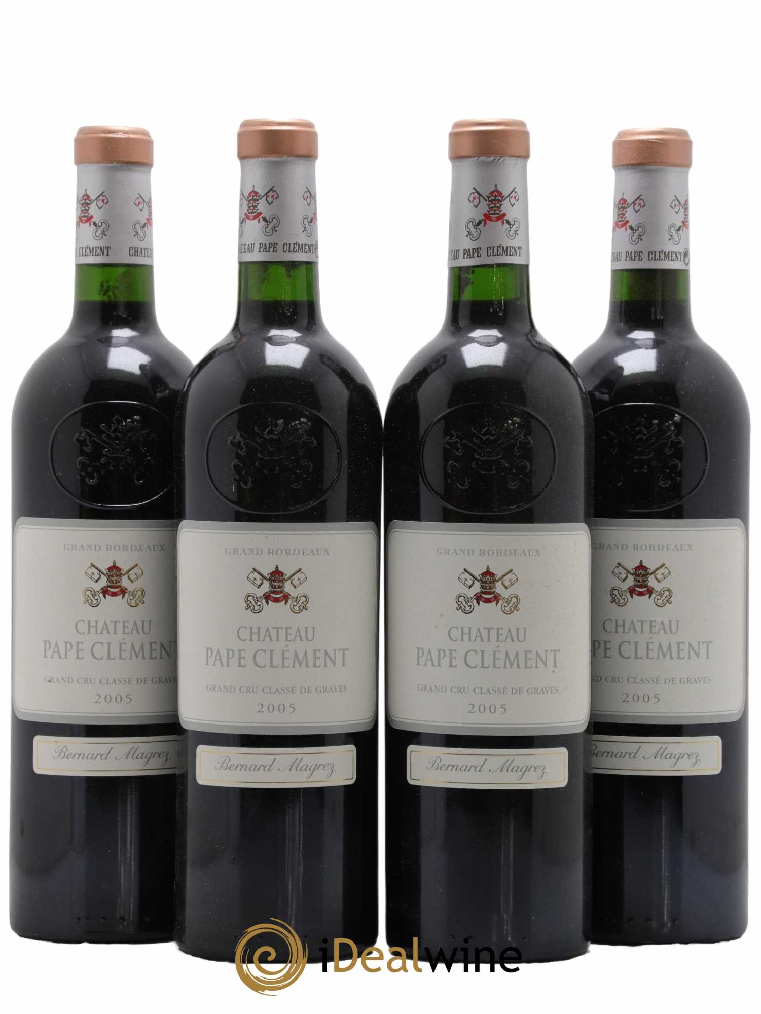 Château Pape Clément Cru Classé de Graves  2005 - Lot de 4 Bouteilles