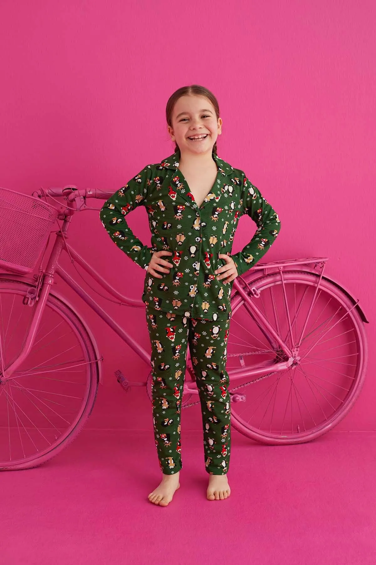 STRAWBERRY  Pyjama-Set aus Baumwolle mit Knöpfen