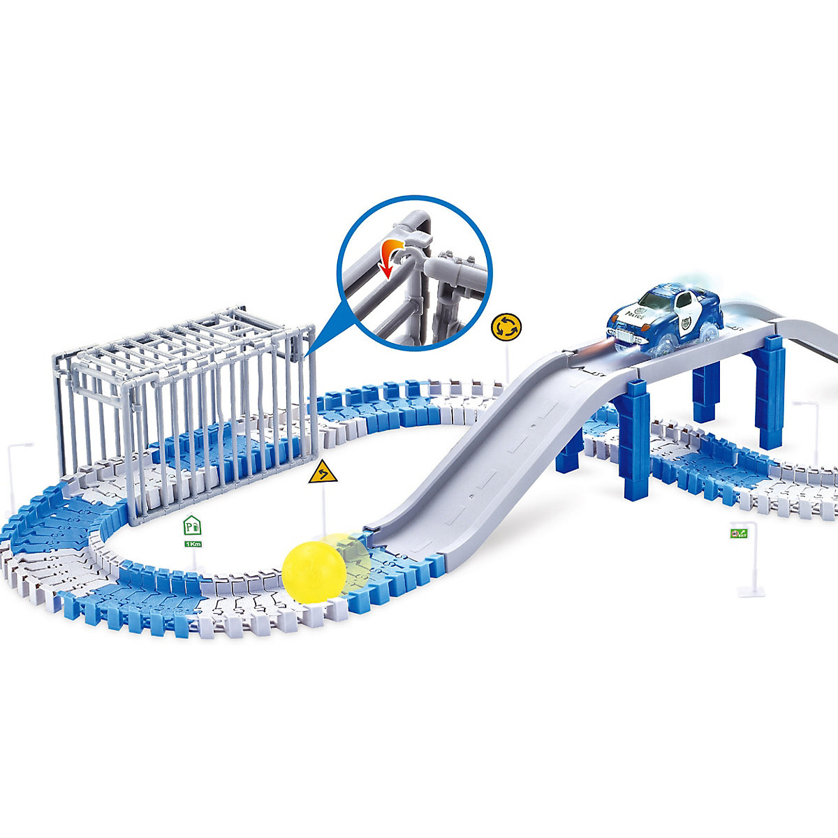 RC Magic Traxx Polizei Strecke 139-teilig mit Polizeifahrzeug