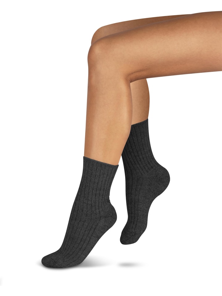 normani 6 Paar Norweger-Schafwollsocken in Anthrazit günstig kaufen