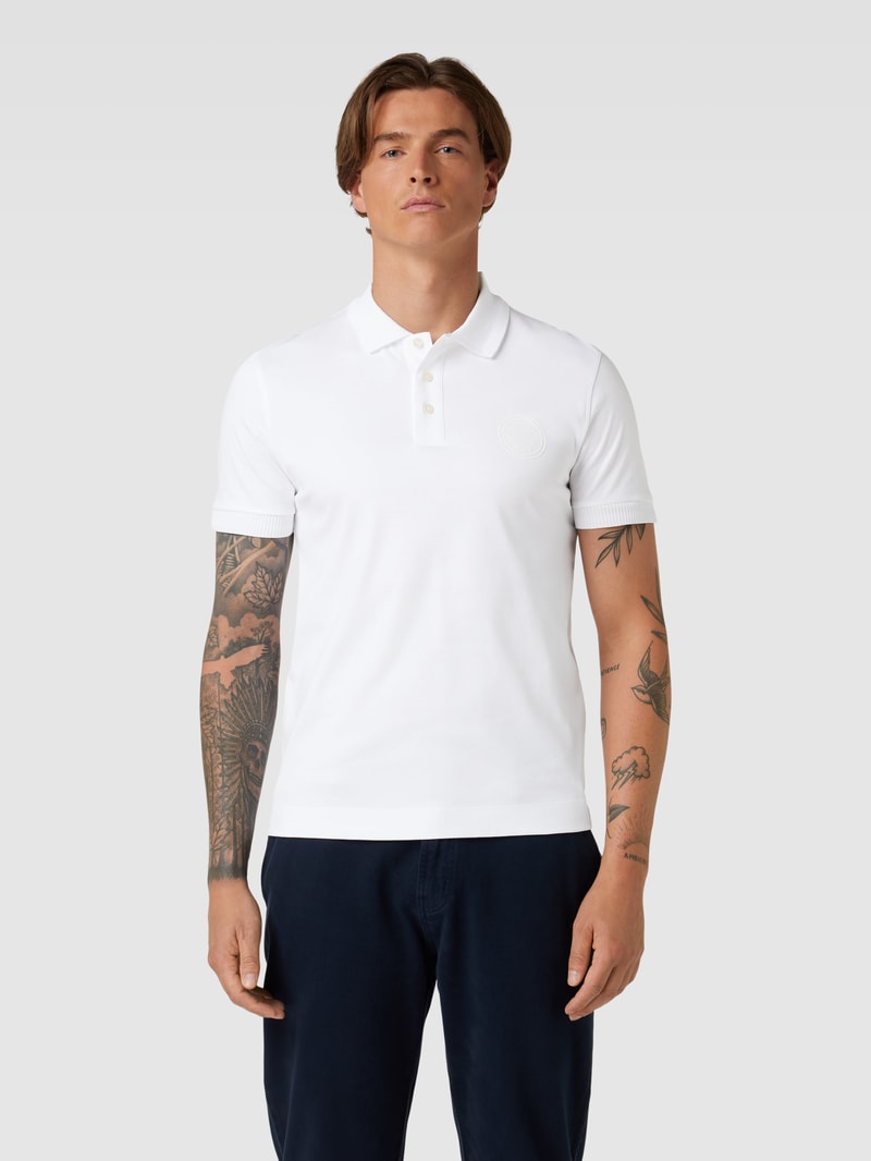 Poloshirt aus Baumwolle - Porsche X Boss Collection in weiß