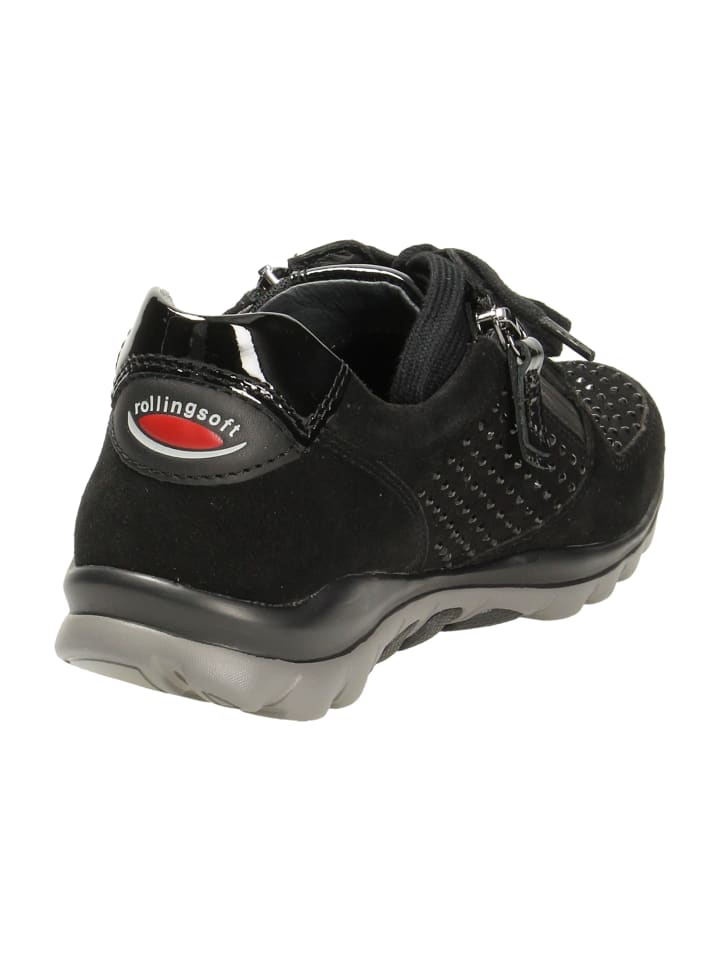 rollingsoft Komfort Schnürschuhe in Schwarz günstig kaufen