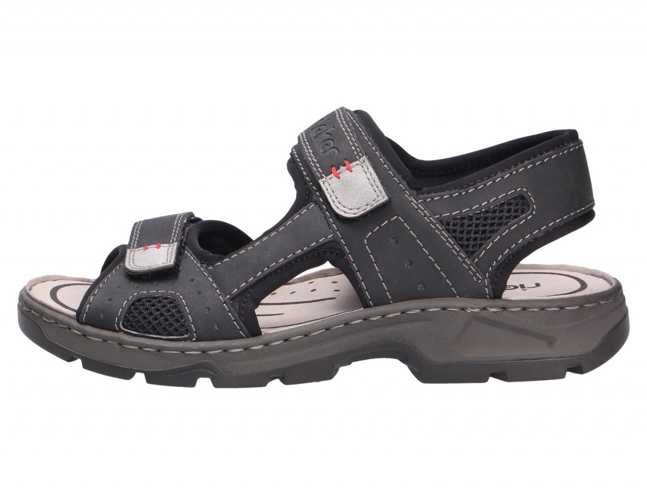 RIEKER Komfort Sandalen schwarz